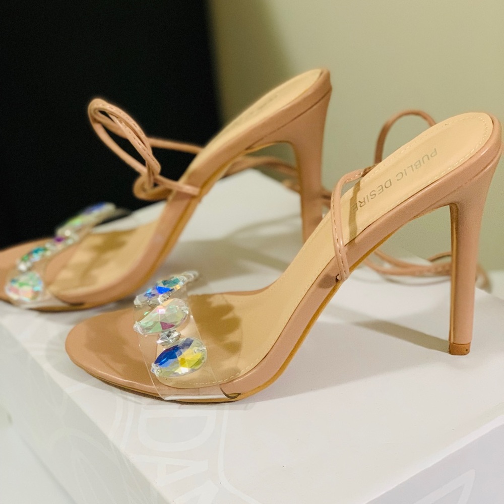 Nude Strappy Heel